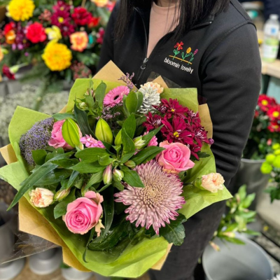 Florist Choice Hand-tied - Let the florist choose the florist choose the freshest blooms of the day and create something special.