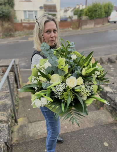 Classic Whites - A beautiful bunch of all whites and greens